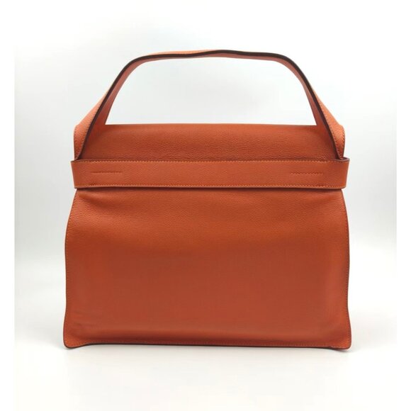 Pre-owned Hermès Taurillon Clemence Evercolor Etribelt Bag Orange - Picture 4 of 9